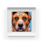 getprizeのドット絵の犬 Acrylic Block