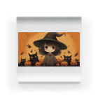 ほのぼのの魔女っ子MEGU ハロウイン風 Acrylic Block