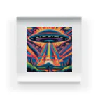 Zvookのサイケデリック　UFO Encountering the Unknown Acrylic Block