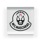 DRIPPEDのMIL MASCARAS-ミル・マスカラス ワッペン型ロゴ アクリルブロック