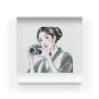 etwoshopの和美さん写真を撮る Acrylic Block