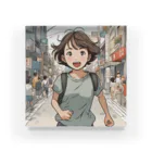 底辺の底辺好きな事を気ままに…。の走る元気な女の子 Acrylic Block