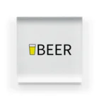 BEERのビール_ロゴ(透過) Acrylic Block