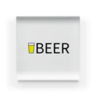 BEERのビール_ロゴ(透過) アクリルブロック