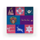 月夜のタツノオトシゴのLet it snow Acrylic Block