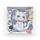 Moichi Designs Shop-2023の赤ちゃんネコタン Acrylic Block