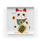 めろんぱん・ヘルメットの招金猫 Acrylic Block