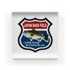 takaki1982のJapan Bass Field バス釣り大好き ロードサイン風 Acrylic Block