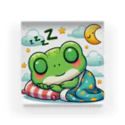 Shiba_IncのSleeping frogs(熟睡する蛙) Acrylic Block