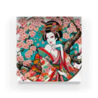 manyou-lab_Ukiyo-eの浮世絵 花魁と桜 Ukiyoe Oiran and Cherry Blossoms [UOS-DL-SR001-0007] アクリルブロック