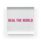 GreenCrystalのHeal the world Acrylic Block