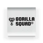 GORILLA SQUAD 公式ノベルティショップのGORILLA SQUAD ロゴ黒 아크릴 블럭