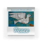 Earth-HarmonyのPeace　平和の鳩 Acrylic Block