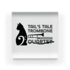 Tail's Tale Trombone Quartet（テイルズテイルトロンポーンカルテット）のTTTQ黒(透過) アクリルブロック