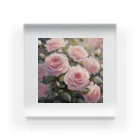 okierazaのペールピンクのバラの花束 Acrylic Block
