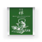 ConversationStarterのお茶シャツ緑茶 Acrylic Block