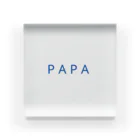 moiのPAPA（ブルー） アクリルブロック