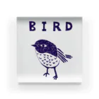 NIKORASU GOのトリマニア専用デザイン「BIRD」（Tシャツ・パーカー・グッズ・ETC） アクリルブロック
