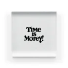 Super_BluemoonのTime is money!　時は金なり！ Acrylic Block