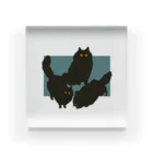 さくりのおやすみショップの黒猫の見た夢 Acrylic Block