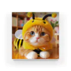 終わらない夢🌈のミツバチ🐝のコスプレをした🐱にゃんこ🐾 Acrylic Block