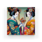 日本の風景 COOL JAPANの日本の風景:素敵な舞妓さん、Japanese scenery: lovely maiko アクリルブロック