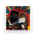 OSV.DEAR.XXX のking of the cat world Acrylic Block