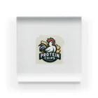 juten8の鶏肉チップスのロゴ Acrylic Block