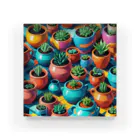 でゅの彩られた植木鉢 アクリルブロック