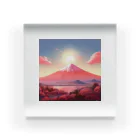 AQUAMETAVERSEの赤富士希望の印　なでしこ1478 アクリルブロック