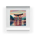 Pixel Art Goodsの厳島神社（pixel art） アクリルブロック