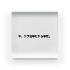 Number-3のデブ活 Acrylic Block