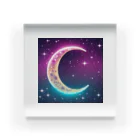 moonlightcatのグラデーションネオンカラームーン Acrylic Block