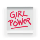 あい・まい・みぃのGirl Power-女性の力、女性の権力を意味する言葉 Acrylic Block