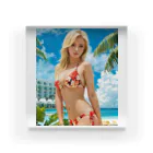 Super CrystalのAI Blonde Model Acrylic Block