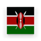 お絵かき屋さんのケニアの国旗 アクリルブロック