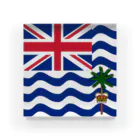 お絵かき屋さんのイギリス領インド洋地域の旗 アクリルブロック
