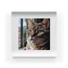 akatonbo1240の飼い主と愛情深いコミュニケーションを楽しむかわいいネコの姿🐱 Acrylic Block