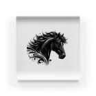 GDWEEDの黒い馬 Acrylic Block