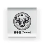 keystoneの牡牛座(Taurus) Acrylic Block