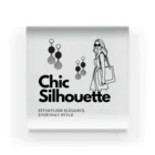 CHIBE86のChic Silhouette Acrylic Block