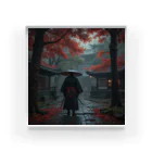 中村マコトの雨の中の侍 Acrylic Block