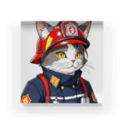 Shellの働く猫：消防士 Acrylic Block