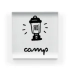 camp campのcamp camp -ランタン１- Acrylic Block