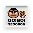KAGOSHIMA GO!GO!PROJECT | 鹿児島 ゴーゴープロジェクトの【GO!GO! SEGODON/ゴーゴー西郷どん】 アクリルブロック