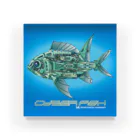 illustrator_HaLのCYBER FISH アクリルブロック