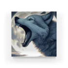 狼男の狼と満月 Acrylic Block