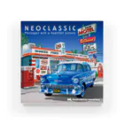 illustrator_HaLのNEOCLASSIC〜Blue Car Acrylic Block