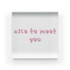 ミヤさんのnice to meet you Acrylic Block