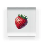 strawberry168のイチゴ柄 Acrylic Block